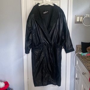 Winlit Vintage Leather trench coat